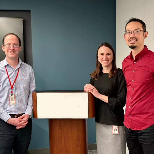Jason Block, Laura Garabedian, and Izzuddin Aris