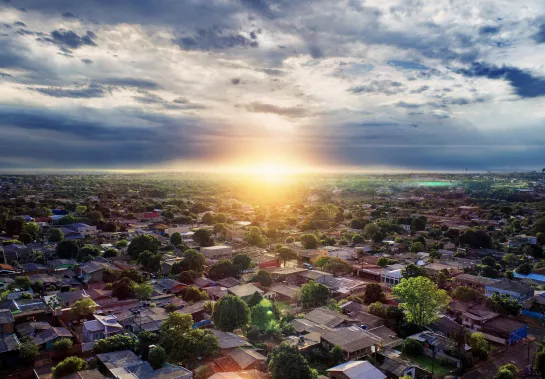 Neighborhood aerial view